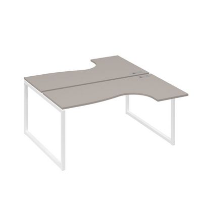 А4 Б4 182 МП (Мокко премиум/Белый) Рабочая станция опоры QUATTRO столы 2х160 Классика