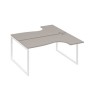 А4 Б4 182 МП (Мокко премиум/Белый) Рабочая станция опоры QUATTRO столы 2х160 Классика