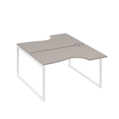 А4 Б4 184 МП (Мокко премиум/Белый) Рабочая станция опоры QUATTRO столы 2х140 Классика