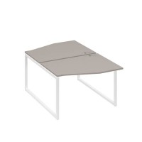 А4 Б4 189 МП (Мокко премиум/Белый) Рабочая станция каркас QUATTRO столы 2х120 Техно