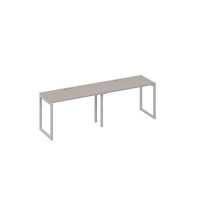 А4 С4 003-2 МП (Мокко премиум/Серый) Рабочая станция 2х120 опоры QUATTRO