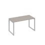 А4 С4 014 МП (Мокко премиум/Серый) Стол письменный на металлокаркасе QUATTRO