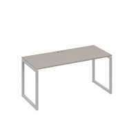 А4 С4 015 МП (Мокко премиум/Серый) Стол письменный на металлокаркасе QUATTRO