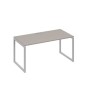 А4 С4 025 МП (Мокко премиум/Серый) Стол письменный на металлокаркасе QUATTRO