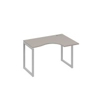 А4 С4 032 МП (Мокко премиум/Серый) Стол эргономичный правый "Классика" на металлокаркасе QUATTRO