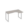 А4 С4 034 МП (Мокко премиум/Серый) Стол эргономичный правый "Классика" на металлокаркасе QUATTRO