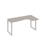 А4 С4 036 МП (Мокко премиум/Серый) Стол эргономичный правый "Классика" на металлокаркасе QUATTRO