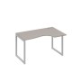 А4 С4 044 МП (Мокко премиум/Серый) Стол эргономичный правый "Классика" на металлокаркасе QUATTRO