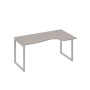 А4 С4 046 МП (Мокко премиум/Серый) Стол эргономичный правый "Классика" на металлокаркасе QUATTRO