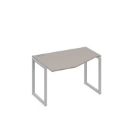 А4 С4 051 МП (Мокко премиум/Серый) Стол эргономичный левый "Техно" на металлокаркасе QUATTRO