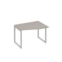 А4 С4 062 МП (Мокко премиум/Серый) Стол эргономичный правый "Техно" на металлокаркасе QUATTRO