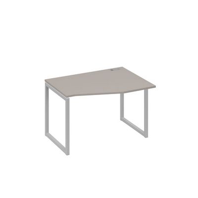 А4 С4 062 МП (Мокко премиум/Серый) Стол эргономичный правый "Техно" на металлокаркасе QUATTRO