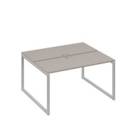 А4 С4 171 МП (Мокко премиум/Серый) Рабочая станция на каркасе QUATTRO столы 2х140