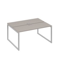 А4 С4 172 МП (Мокко премиум/Серый) Рабочая станция на каркасе QUATTRO столы 2х160