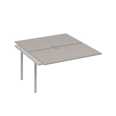 А4 С4 177-1 МП (Мокко премиум/Серый) Секция станции на металлокаркасе QUATTRO 2х140