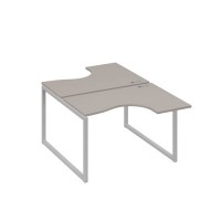 А4 С4 180 МП (Мокко премиум/Серый) Рабочая станция опоры QUATTRO столы 2х120 Классика