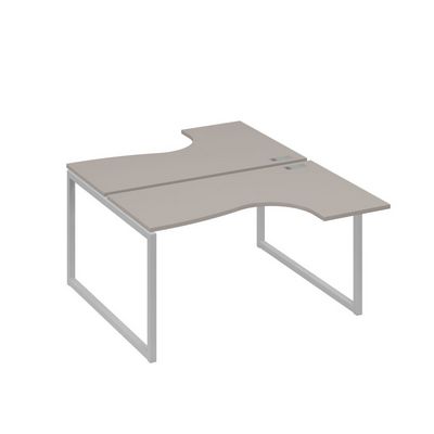 А4 С4 181 МП (Мокко премиум/Серый) Рабочая станция опоры QUATTRO столы 2х140 Классика