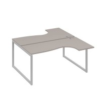 А4 С4 182 МП (Мокко премиум/Серый) Рабочая станция опоры QUATTRO столы 2х160 Классика