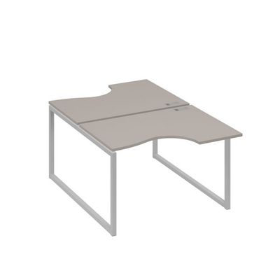 А4 С4 183 МП (Мокко премиум/Серый) Рабочая станция опоры QUATTRO столы 2х120 Классика