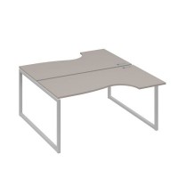 А4 С4 185 МП (Мокко премиум/Серый) Рабочая станция опоры QUATTRO столы 2х160 Классика