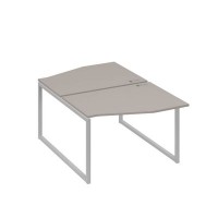 А4 С4 189 МП (Мокко премиум/Серый) Рабочая станция каркас QUATTRO столы 2х120 Техно