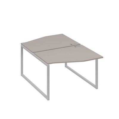 А4 С4 189 МП (Мокко премиум/Серый) Рабочая станция каркас QUATTRO столы 2х120 Техно