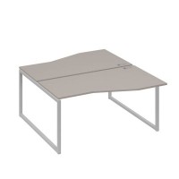 А4 С4 191 МП (Мокко премиум/Серый) Рабочая станция каркас QUATTRO столы 2х160 Техно