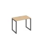 А4 А4 002 НД (Натуральный дуб/Антрацит) Стол письменный на металлокаркасе QUATTRO