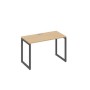 А4 А4 003 НД (Натуральный дуб/Антрацит) Стол письменный на металлокаркасе QUATTRO