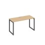 А4 А4 004 НД (Натуральный дуб/Антрацит) Стол письменный на металлокаркасе QUATTRO