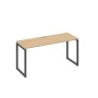 А4 А4 005 НД (Натуральный дуб/Антрацит) Стол письменный на металлокаркасе QUATTRO