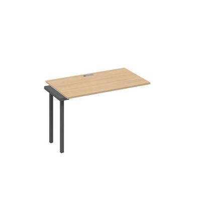 А4 А4 013-1 НД (Натуральный дуб/Антрацит) Секция стола 120 рабочей станции на каркасе QUATTRO