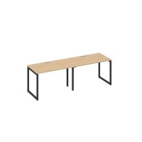 А4 А4 013-2 НД (Натуральный дуб/Антрацит) Рабочая станция 2х120 опоры QUATTRO