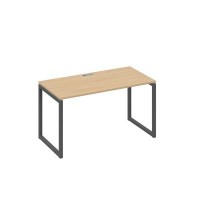А4 А4 014 НД (Натуральный дуб/Антрацит) Стол письменный на металлокаркасе QUATTRO