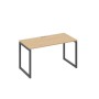 А4 А4 014 НД (Натуральный дуб/Антрацит) Стол письменный на металлокаркасе QUATTRO