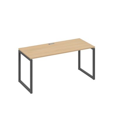 А4 А4 015 НД (Натуральный дуб/Антрацит) Стол письменный на металлокаркасе QUATTRO
