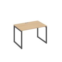А4 А4 023 НД (Натуральный дуб/Антрацит) Стол письменный на металлокаркасе QUATTRO
