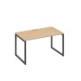А4 А4 024 НД (Натуральный дуб/Антрацит) Стол письменный на металлокаркасе QUATTRO