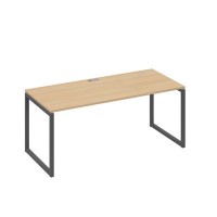 А4 А4 026 НД (Натуральный дуб/Антрацит) Стол письменный на металлокаркасе QUATTRO