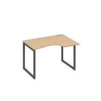 А4 А4 042 НД (Натуральный дуб/Антрацит) Стол эргономичный правый "Классика" на металлокаркасе QUATTRO