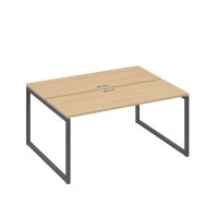 А4 А4 172 НД (Натуральный дуб/Антрацит) Рабочая станция на каркасе QUATTRO столы 2х160