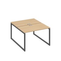 А4 А4 173 НД (Натуральный дуб/Антрацит) Рабочая станция на каркасе QUATTRO столы 2х120