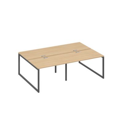 А4 А4 176-2 НД (Натуральный дуб/Антрацит) Рабочая станция металлокаркас QUATTRO 4х120