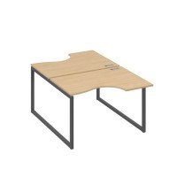 А4 А4 183 НД (Натуральный дуб/Антрацит) Рабочая станция опоры QUATTRO столы 2х120 Классика