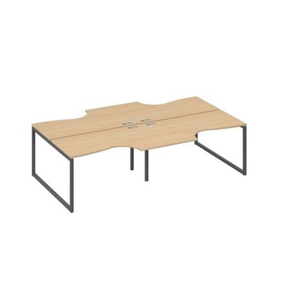 А4 А4 184-2 НД (Натуральный дуб/Антрацит) Станция рабочая QUATTRO 4х140 со столами Классика