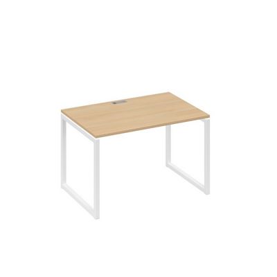 А4 Б4 023 НД (Натуральный дуб/Белый) Стол письменный на металлокаркасе QUATTRO