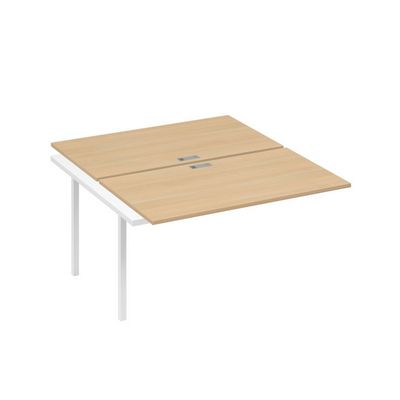 А4 Б4 177-1 НД (Натуральный дуб/Белый) Секция станции на металлокаркасе QUATTRO 2х140