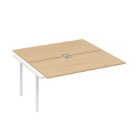 А4 Б4 178-1 НД (Натуральный дуб/Белый) Секция станции на металлокаркасе QUATTRO 2х160