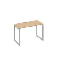 А4 С4 003 НД (Натуральный дуб/Серый) Стол письменный на металлокаркасе QUATTRO
