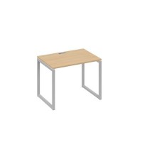 А4 С4 012 НД (Натуральный дуб/Серый) Стол письменный на металлокаркасе QUATTRO